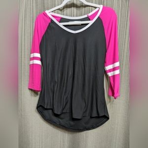 Juniors L (12-13) 3/4 Length Baseball T, shirt, top